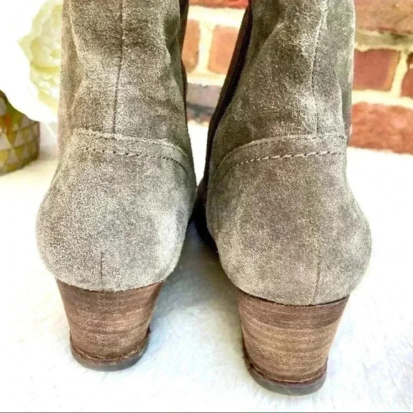 Bjorndal Brown Solar Suede Knit Upper Wedge Heeled Zip Slouchy Boots Size 9.5 - Picture 12 of 16